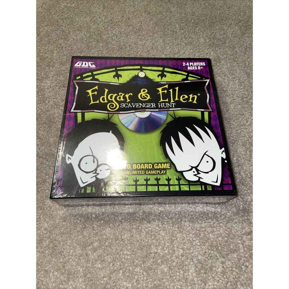 Edgar & Ellen Scavenger Hunt DVD Board Game GDC 2008 New Sealed 2-4 Players
